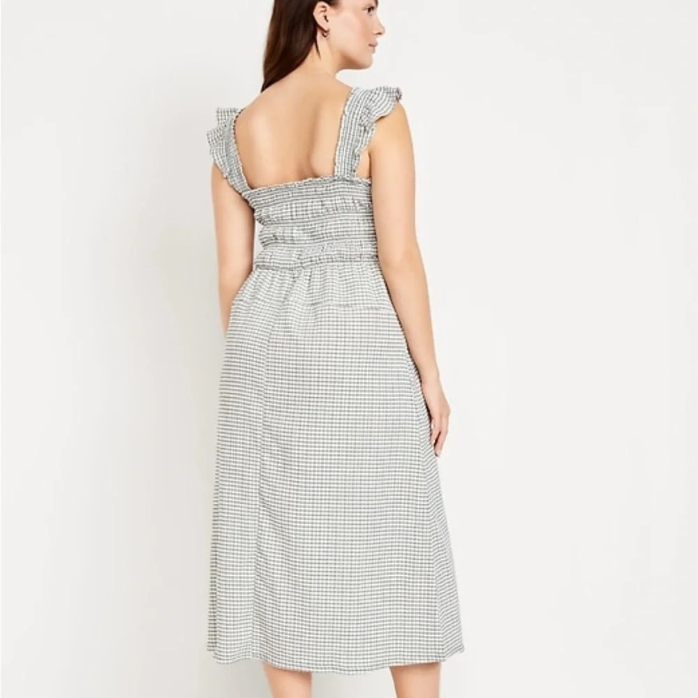 Green and white Gingham Dress - Picture 2 of 5